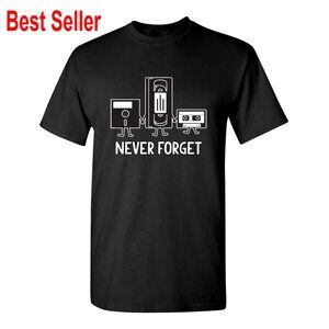 Retro Cassette Tape VHS Music Funny T-Shirt, 100% Cotton, True Fit